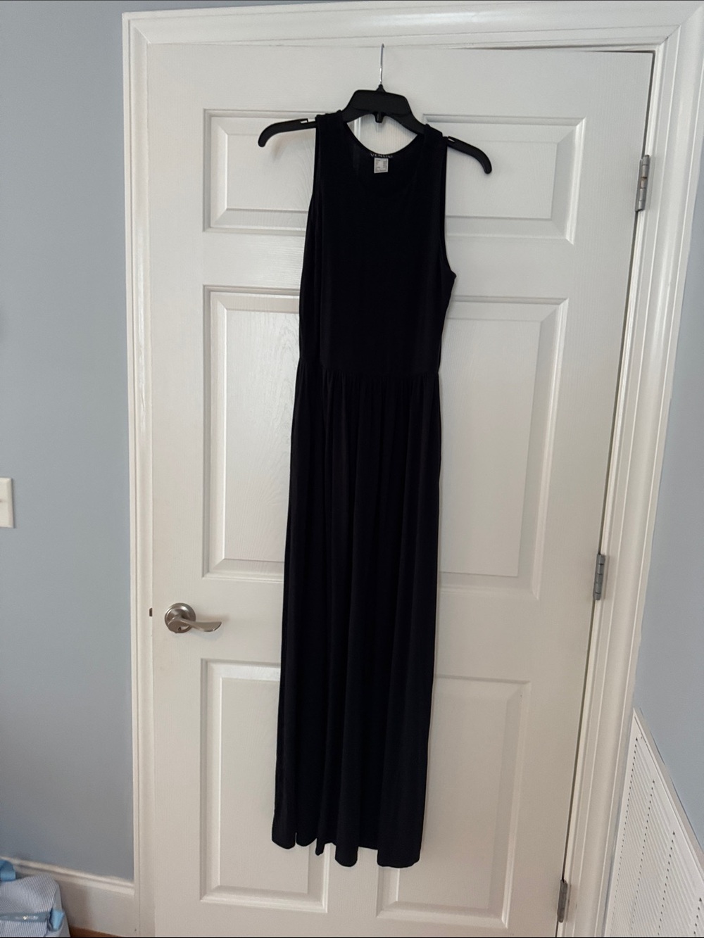 Classic Black Sleeveless Maxi Dress